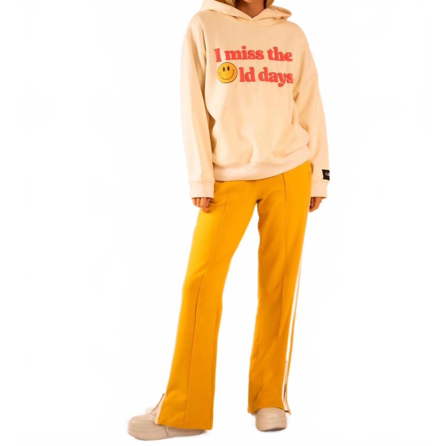 New Care Tucker Hendrix Hoodie - I Miss The Old Days In Ivory
